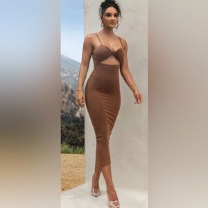 JLUXLABEL Chocolate Midnight Memories Midi Dress